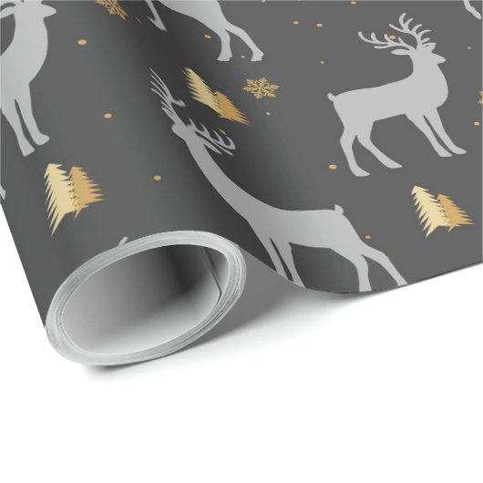 Festes Hirschpackpapier für Geschenke Geschenkpapier (Rolleneckpunkt)