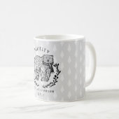 Festes Holiday Polar Bär Etching Family Monogram Kaffeetasse (VorderseiteRechts)