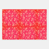 Festes individuelles Monogramm für Ihre Geschenkem Geschenkpapier Set (Vorderseite 2)