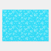 Festes individuelles Monogramm für Ihre Geschenkem Geschenkpapier Set (Vorderseite 3)