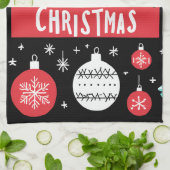 Festes Küchentuch | "Frohe Weihnachten" (Gefaltet)