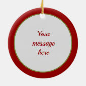 Festes Land Kardinal hinzufügen Keramik Ornament (Hinten)