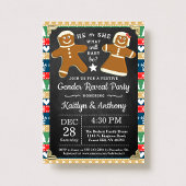 Festes Lebkuchen Weihnachtsgeschlecht Party Einladung