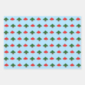 Festes Mushroom Wrapping Paper Set Geschenkpapier Set (Vorderseite 2)