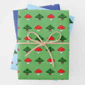 Festes Mushroom Wrapping Paper Set Geschenkpapier Set (Beispiel)