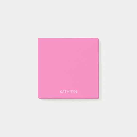 festes reiches königliches farbenfrohes Rosa Post-it Klebezettel (Vorderseite)