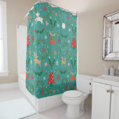 Festes Reindeer Wonderland Duschvorhang (Beispiel)