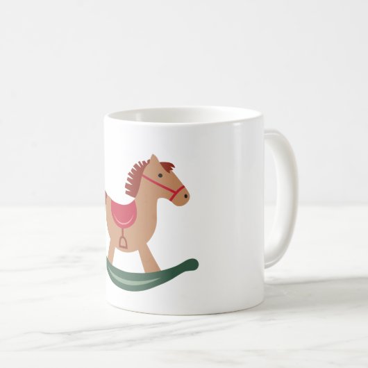 festes Rockpferd Kaffeetasse (VorderseiteRechts)