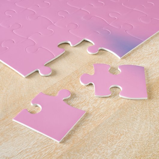 Festes schlichtes Rosa Puzzle (Seite)