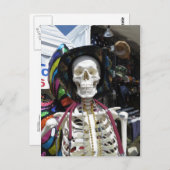 festes Skelett Postkarte (Vorne/Hinten)