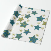 Festes Sternenmuster Geschenkpapier (Ungerollt)
