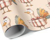 Festes Türkisches Erntedank-Umschlagpapier Geschenkpapier (Rolleneckpunkt)