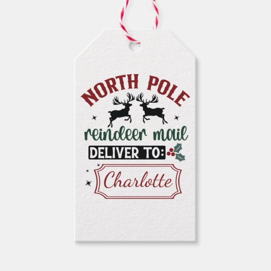 Festes Überraschungszeichen Geschenkanhänger (Vorderseite)