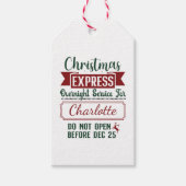 Festes Überraschungszeichen Geschenkanhänger (Vorderseite)