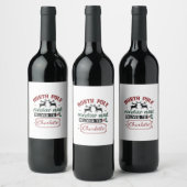 Festes Überraschungszeichen Weinetikett (Flaschen)