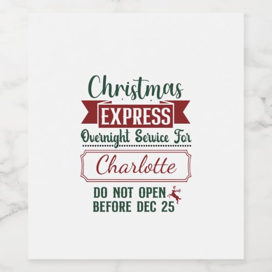 Festes Überraschungszeichen Weinetikett (Einzelnes Label)