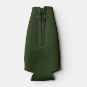 Festes Waldgrün Flaschenkühler (Rückseite)