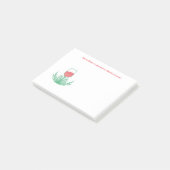 Festes Weinglas Post-it Klebezettel (angewinkelt)