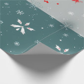 Festes Winter Wonderland Wrapping Paper Geschenkpapier (Ecke)