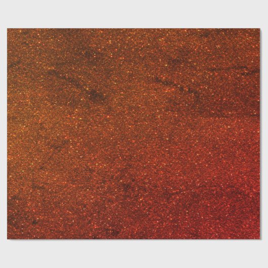 Festes Zimtmuster aus Zimt Glitzer elegant Geschenkpapier (Flach)