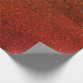 Festes Zimtmuster aus Zimt Glitzer elegant Geschenkpapier (Ecke)