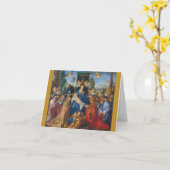 Festessen der Rosary 1506 Albrecht Durer Card Karte (Gelbe Blume)