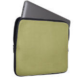 Festfarbe Khaki Laptopschutzhülle (Vorne Rechts)