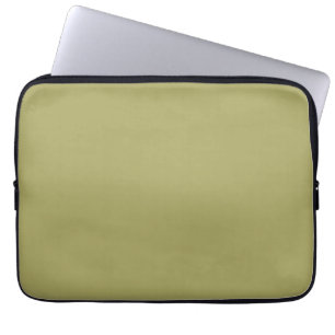 Festfarbe Khaki Laptopschutzhülle