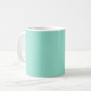 Festfarbenes Beach Glass schlichte Aqua-Grünminze Kaffeetasse