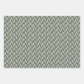 Festfarbiger Wald Moss dunkelgrün Geschenkpapier Set (Vorderseite 3)