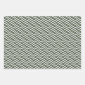 Festfarbiger Wald Moss dunkelgrün Geschenkpapier Set (Vorderseite 2)