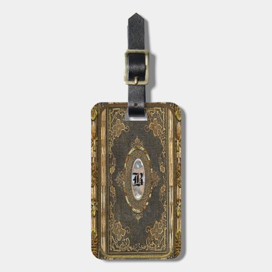 Festgefahrene alte Welt viktorianisch Gepäckanhänger (Vorderseite vertikal)