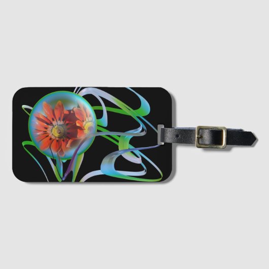 Festgehalten auf dem Tag des mittleren Gepäcks Gepäckanhänger (Vorderseite (Horizontal))