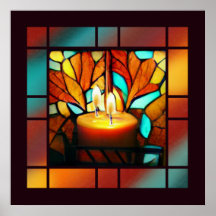 Festgehaltene Glaskerzen Mokokokunstkunst