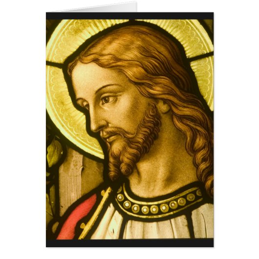 Festgehaltenes Glas Jesus Christus (Vorne)