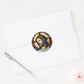 Festgehaltenes Glas Jesus Design Sticker (Umschlag)