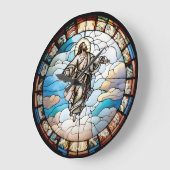 Festgehaltenes Glas Jesus Design Uhr (Winkel)