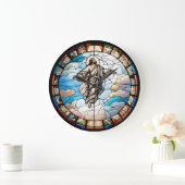 Festgehaltenes Glas Jesus Design Uhr (Zuhause)