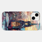 Festgehaltenes Glas Kirche iPhone 14 Selten Fall Case-Mate iPhone Hülle (Rückseite (Horizontal))