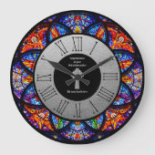 Festgehaltenes Glas - Ministerverordnung zum Jahre Große Wanduhr (Vorderseite)