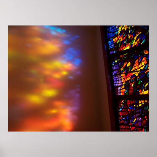 Festgehaltenes Glasfoto The Healing Window Art Poster (Vorne)