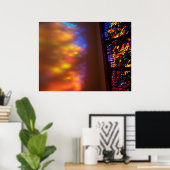 Festgehaltenes Glasfoto The Healing Window Art Poster (Heimbüro)