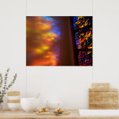 Festgehaltenes Glasfoto The Healing Window Art Poster (Küche)