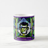 Festgehaltenes Glass Halloween Frankenstein-Tasse Kaffeetasse (Mittel)