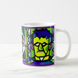 Festgehaltenes Glass Halloween Frankenstein-Tasse Kaffeetasse
