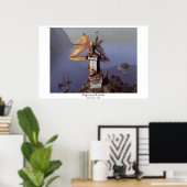 Festgehaltenes Schloss Poster (Heimbüro)