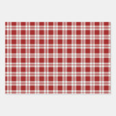 festgekacheltes Weihnachtsgeschenk kariertes Party Geschenkpapier Set (Vorderseite)