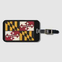 Festgelegte Gepäckmarke für die Maryland-Flagge