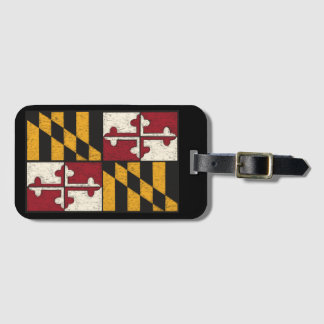 Festgelegte Gepäckmarke für die Maryland-Flagge Gepäckanhänger