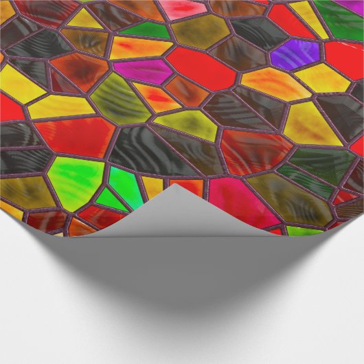 Festgelegte Glas-Moody-Farben Geschenkpapier (Ecke)
